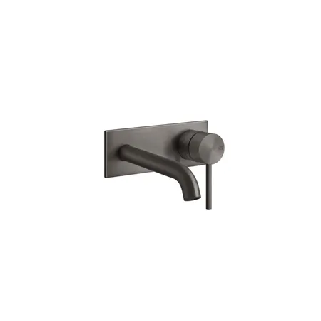 Gessi 316 Встраиваемый смеситель для раковины с изливом 146-116мм, внешняя часть, цвет: brushed black metal pvd