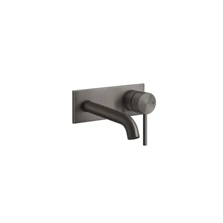 Gessi 316 Встраиваемый смеситель для раковины с изливом 146-116мм, внешняя часть, цвет: brushed black metal pvd