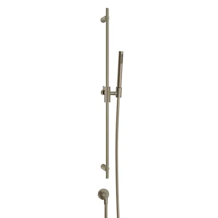 Gessi Anello Душевой гарнитур, душевая штанга, ручной душ, шланг 150см. и вывод воды, цвет: Finox Brushed Nickel