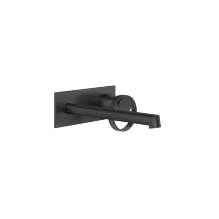 Gessi Anello Смеситель для раковины, настенный, с изливом 194-214 мм, цвет: Black XL