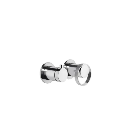 Gessi Anello Встраиваемый однорычажный смеситель на 2 выхода с перекл., внешняя часть, цвет: хром