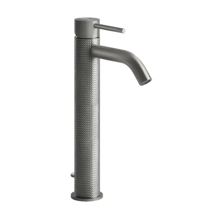 Gessi Cesello Смеситель однорычажный высокий с донным клапаном, цвет: шлифованная сталь