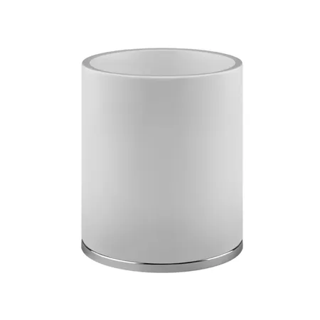 Gessi Origini Корзина для мусора, напольная, цвет: белый/хром