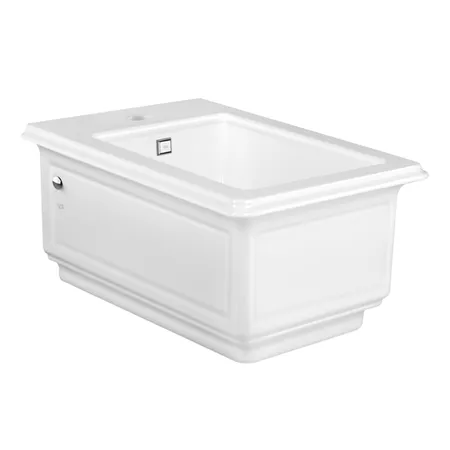 Gessi Eleganza Биде подвесное 56х39см., с 1 отверстием под смеситель, с сифоном, цвет: белый