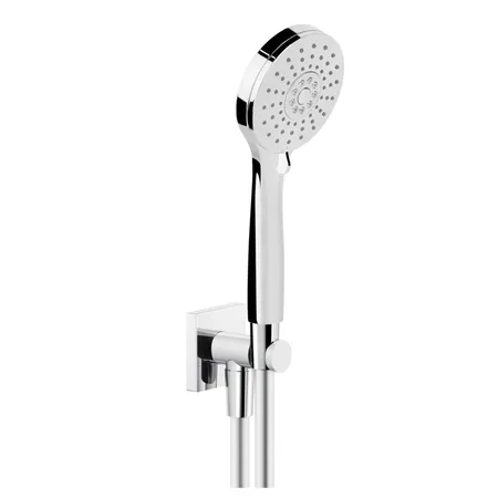 Gessi Emporio shower Душевой гарнитур, вывод воды, держатель, шланг 1,5м и Ручной душ, с 3 режимами струи с защитой от изв. налёта, цвет: хром