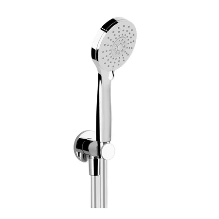 Gessi Emporio shower Душевой гарнитур, вывод воды, держатель, шланг 1,5м и Ручной душ, с 3 режимами струи с защитой от изв. налёта, цвет: хром