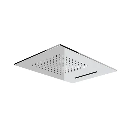 Gessi Emporio shower Верхний душ 50х38см., потолочный, с функцией ТРОПИЧЕСКИЙ ЛИВЕНЬ/ВОДОПАД, цвет: Steel Brushed