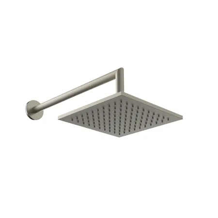 Gessi Emporio shower Верхний душ 20х20см., подвесной, поворотная, с защитой от известкового налёта, цвет: Finox Brushed Nickel