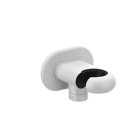 Gessi Goccia Держатель душевой лейки с выводом воды на 1/2”, цвет: белый