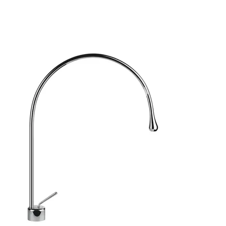 Gessi Goccia Смеситель для раковины на 1 отверстие, излив 387мм R=197, цвет: хром
