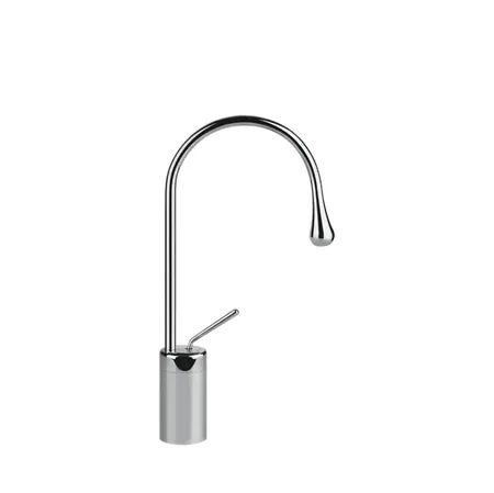 Gessi Goccia Смеситель для раковины на 1 отверстие, высокий, излив 174мм R=90, цвет: хром