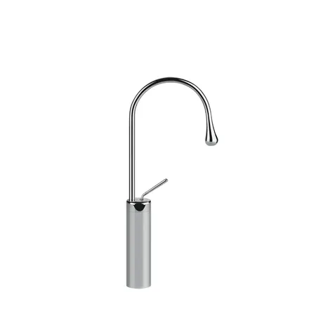 Gessi Goccia Смеситель для раковины на 1 отверстие, высокий, излив 174мм R=90, цвет: хром