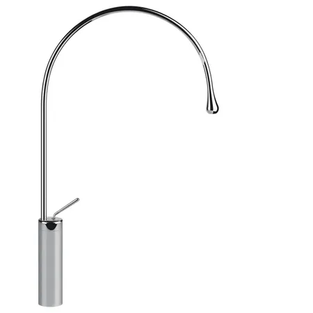 Gessi Goccia Смеситель для раковины на 1 отверстие, высокий, излив 387мм R=197, цвет: хром