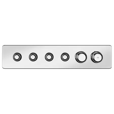 Gessi Hi-Fi Eclectic Смеситель для душа настенный встраиваемый, термостатический, с 4 запорными кнопками, цвет: хром