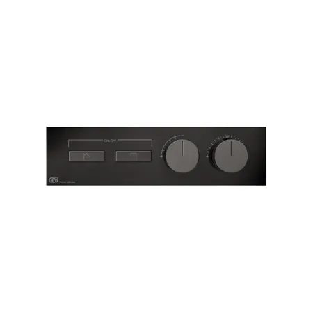Gessi Hi-Fi Термостат для душа, с включением до 2 источников одновременно, внешняя часть, цвет: Black Metal PVD