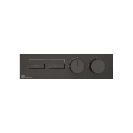 Gessi Hi-Fi Термостат для душа, с включением до 2 источников одновременно, внешняя часть, цвет: Black Metal Brushed PVD