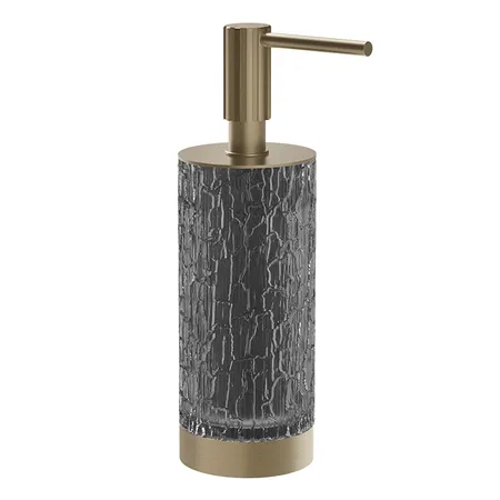 Gessi Incastri Дозатор для жидкого мыла, настольный, цвет: Finox Brushed Nickel/Light Smoke