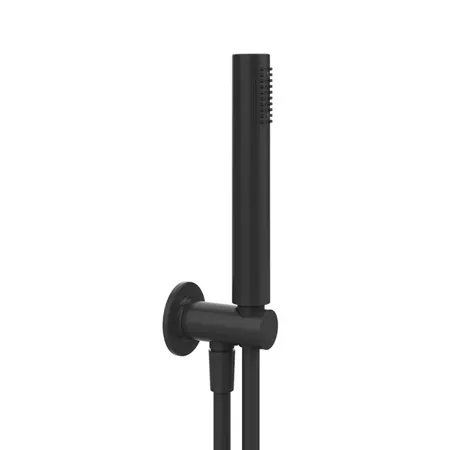 Gessi Inciso Shower Душевой комплект, состоящий из вывода воды на1/2", держателя, шланга 1,50 м и душевой лейки сзащитой от известкового налёта. цвет: black XL