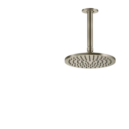 Gessi Inciso Потолочная душевая головка шарнирная на 1/2", Ø200мм, длина изготавливается под заказ, цвет: finox