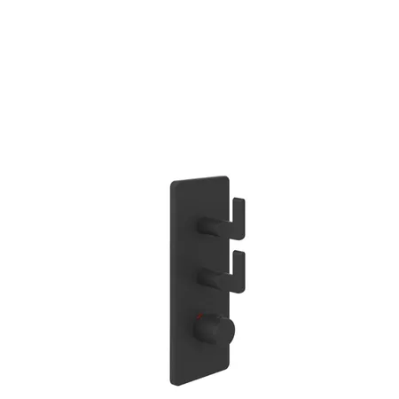 Gessi Inciso Смеситель для душа, встраиваемый, термостатический, резьба 3/4", внешняя часть, цвет: Black XL