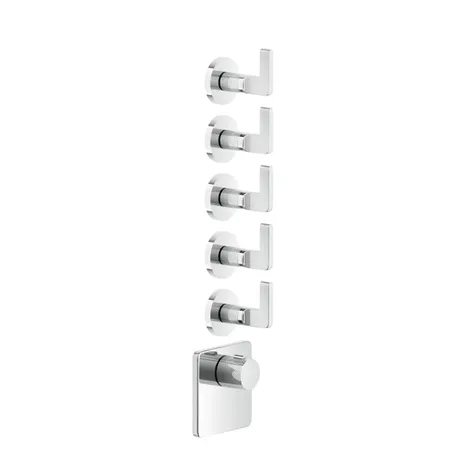 Gessi Inciso Смеситель для душа, встраиваемый, термостатический, внешняя часть, цвет: хром