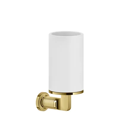 Gessi Inciso Стакан, подвесной, цвет: золото/белый