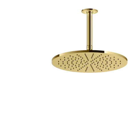 Gessi Inciso Верхний душ, 1/2", Ø30см, с защитой от налёта, потолочный, цвет: золото