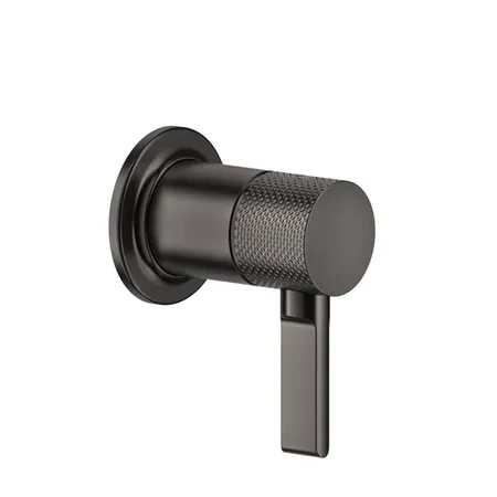 Gessi Inciso- Встраиваемый однорычажный смеситель, на 1/2",одна позиция. внешняя часть, цвет: Шлифованный черный металик