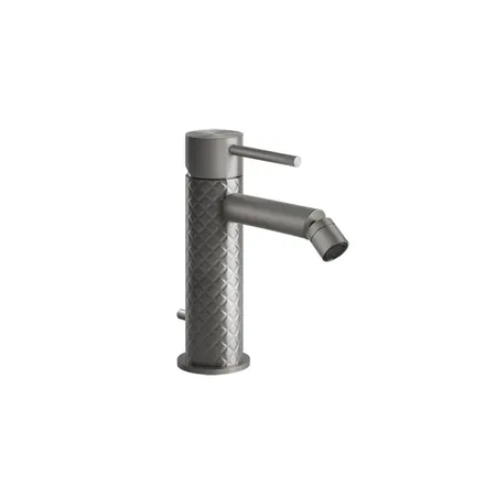 Gessi Intreccio Смеситель однорычажный для биде с донным клапаном, цвет: шлифованная сталь