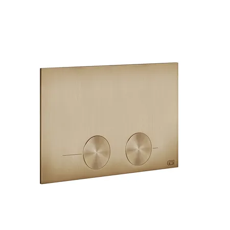 Gessi Клавиша смыва для унитаза, двойная, для систем инсталляций TECE, цвет: warm bronze brushed pvd