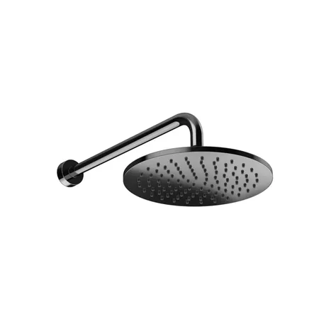 Gessi Origini Верхний душ 25см., с кронштейном, настенный ,защитой от известкового налета, цвет: Black Metal PVD