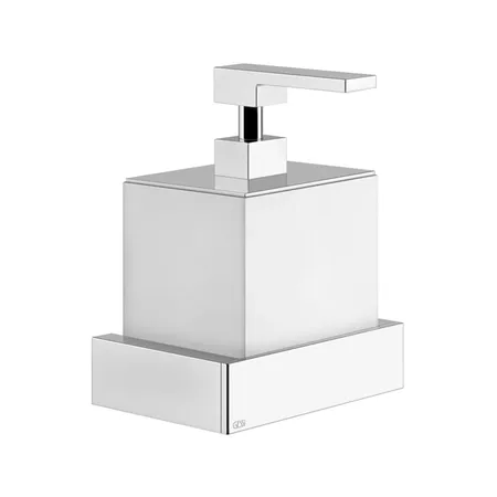 Gessi Rettangolo Дозатор для жидкого мыла подвесной, цвет: хром/белый
