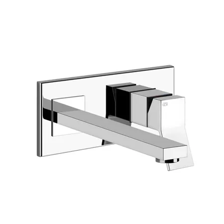 Gessi Rettangolo K Встраиваемый однорычажный смеситель для раковины, излив 249мм, внешние части, цвет: хром