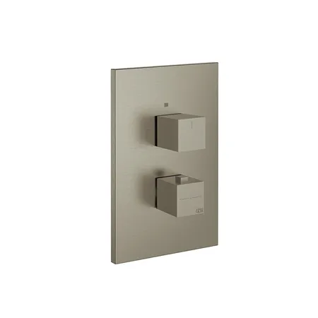 Gessi Rettangolo Смеситель для душа, встраиваемый, термостататический, подключение на 3/4”, с переключателем на 3 выхода, цвет: Finox
