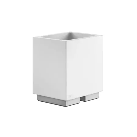 Gessi Rettangolo Стакан настольный, цвет: хром/белый