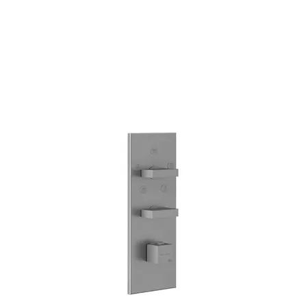 Gessi Rettangolo Встраиваемый термостатический смеситель, подключение на 3/4”, с 5ю выходами и селектором, внешняя часть, цвет: хром
