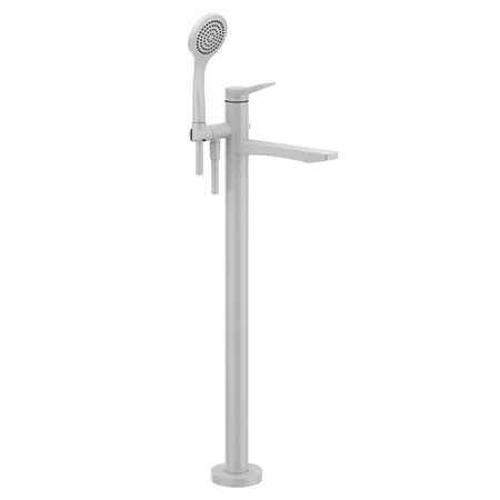 Gessi Rilievo Смесителя для ванны, напольнный, с душевой лейкой, цвет: White CN