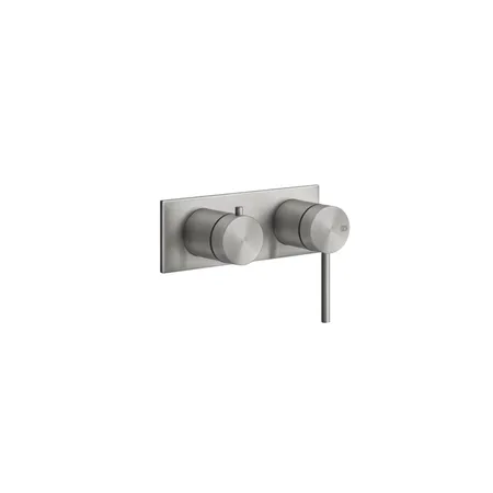 Gessi Shower316 Встраиваемый однорычажный смеситель, картридж Ø35 мм, на две позиции с автоматическим переключателем, цвет: шлифованная сталь