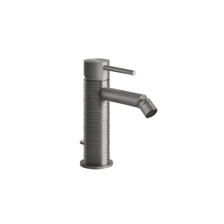 Gessi Trame Смеситель однорычажный для биде с донным клапаном, цвет: шлифованная сталь