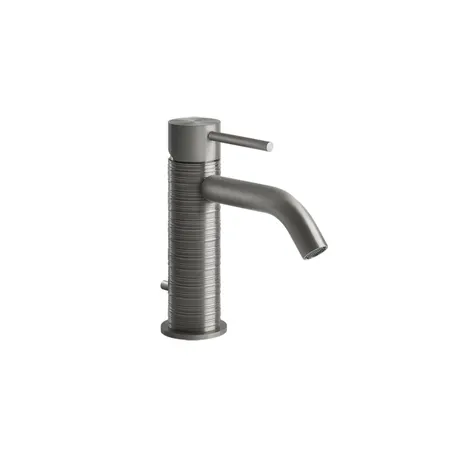 Gessi Trame Смеситель однорычажный с донным клапаном, цвет: шлифованная сталь