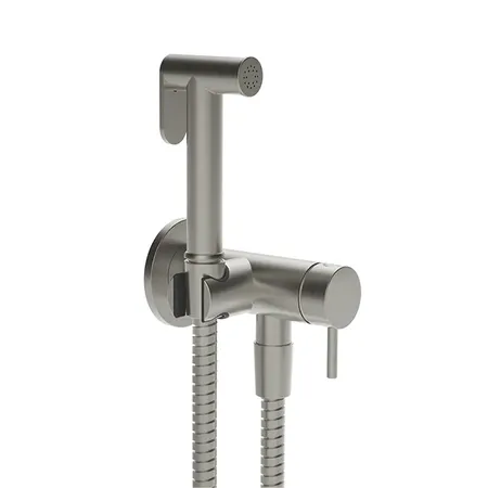 Gessi Cono GESSI TOTAL LOOK Гигиенический душ с наст. держ. со смесителем,с подводом воды и шлангом 1250 мм., цвет: Chrome Br.