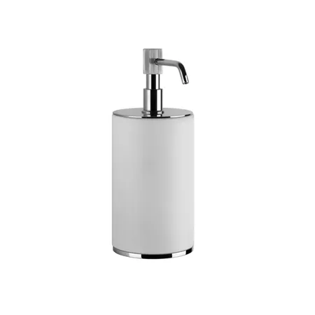 Gessi Venti20 Дозатор для жидкого мыла настольный, цвет: белый, фурнитура хром