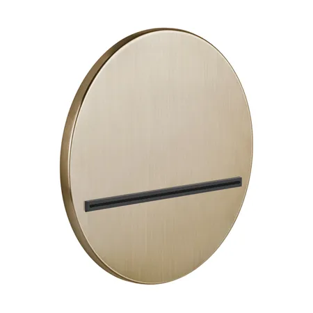 Gessi Venti20 Излив настенный Ø20.7см., каскадный, цвет: Warm Bronze Br. PVD