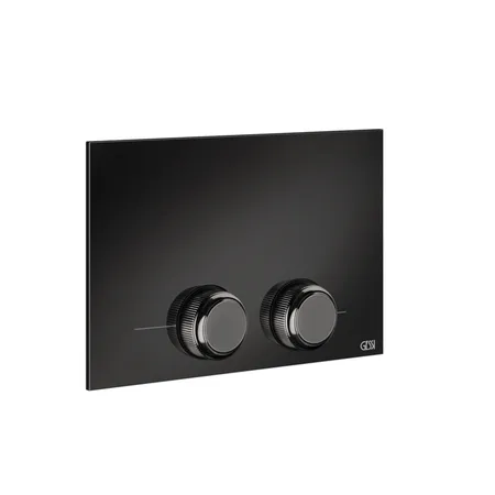 Gessi Venti20 Клавиша смыва для унитаза двойная, для инсталляций TECE, цвет: Black Metal PVD