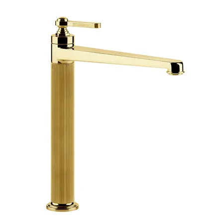 Gessi VENTI20 Смеситель для раковины, на 1 отв., высокий, цвет: Gold PVD