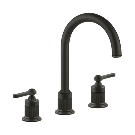 Gessi Venti20 Смеситель для раковины, на 3 отв., высота излива 168 мм., с донным клапаном, цвет: Aged Bronze