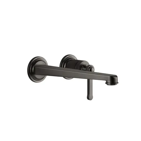Gessi Venti20 Смеситель для раковины, встраиваемый, излив: 24.3см., внешняя часть, цвет: Black Metal Brushed PVD