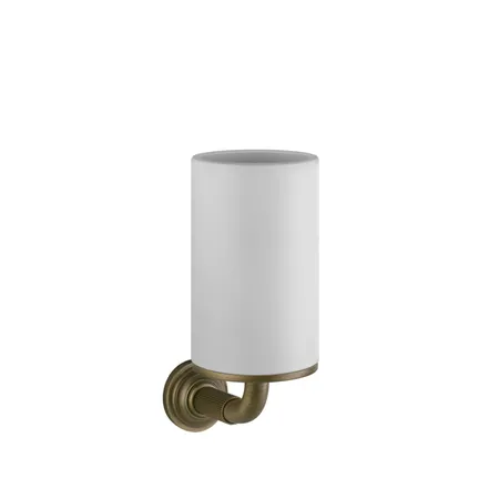 Gessi Venti20 Стакан подвесной, цвет: белый, фурнитура Antique Brass