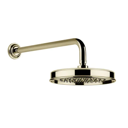 Gessi Venti20 Верхний душ Ø200 мм., с настенным держателем 389 мм., цвет: Brass PVD