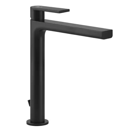 Gessi Emporio Via manzoni Смеситель для раковины, на 1 отв, высокий, с донным клапаном, цвет: Black XL